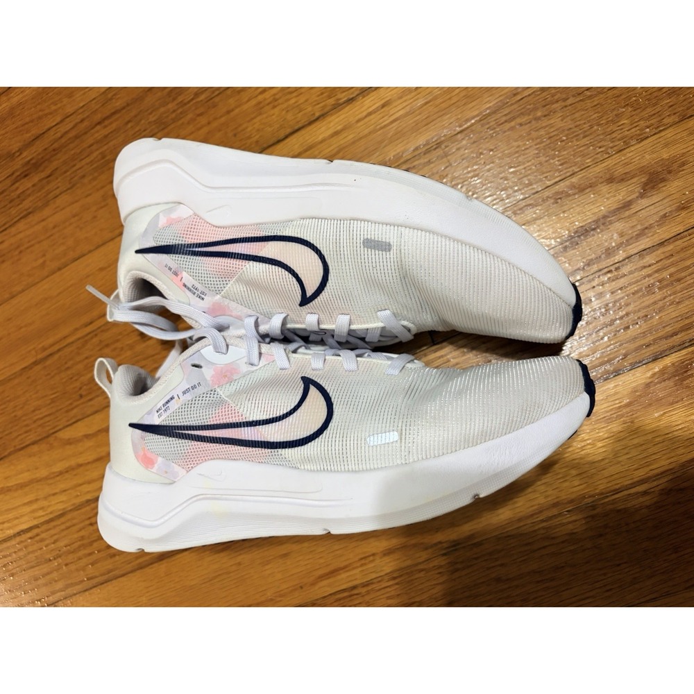 Nike Women's Downshifter 12 Running Shoes Size 9 White Pink Sneaker